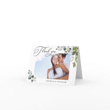 PHOTO Elegant Eucalyptus Greenery Wedding Thank You