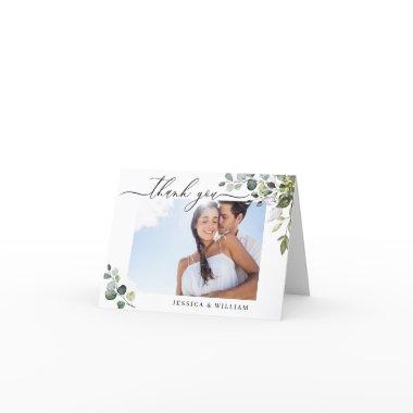 PHOTO Elegant Eucalyptus Greenery Wedding Thank You