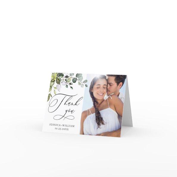 PHOTO Elegant Eucalyptus Greenery Wedding Thank You