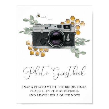 Photo Guestbook Bees and Eucalyptus Sign
