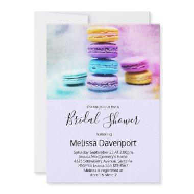 Photo of Colorful Macarons Bridal Shower Invitations