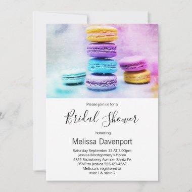 Photo of Colorful Macarons Bridal Shower Invitations