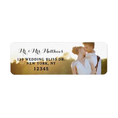 Photo Return Address Labels | Wedding Bliss Design