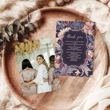 Photo Vintage William Morris Lavender Bridal Thank You