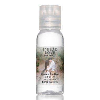 Photo Wedding Favors Spread Love Not Germs Elegant Hand Sanitizer