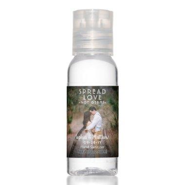 Photo Wedding Favors Spread Love Not Germs Modern Hand Sanitizer