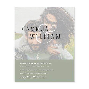 PHOTO Wedding  Engagement Save the Date Flyer