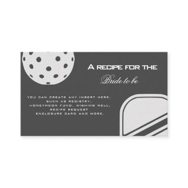 Pickleball Lovers  Black & White Enclosure
