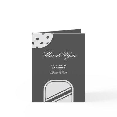 Pickleball Lovers  Black & White Thank You