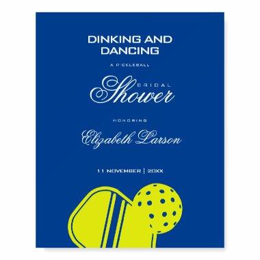 Pickleball Lovers  Neon Blue Foam Board
