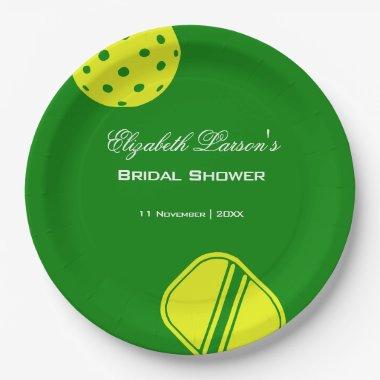 Pickleball Lovers  Neon Theme Paper Plates
