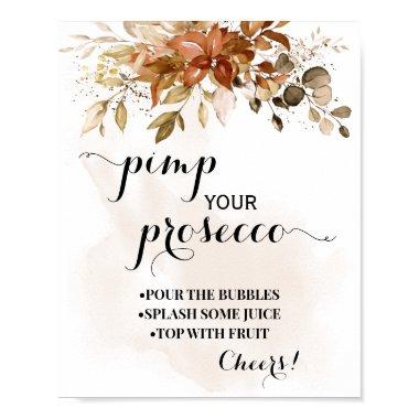 Pimp your Prosecco Fall Autumn Shower sign