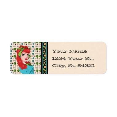 Pin-up Girl Address Labels