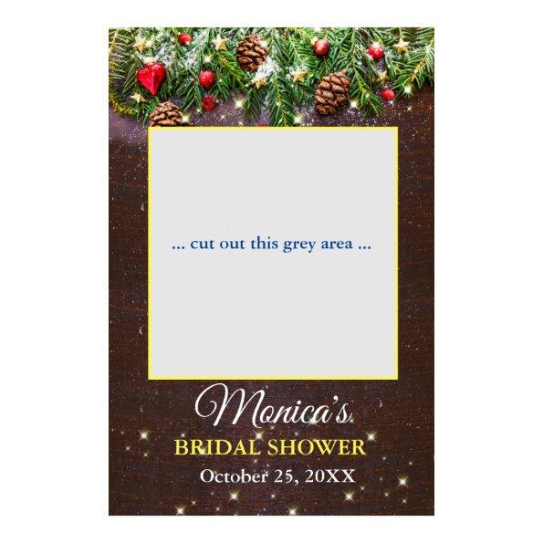 Pine Cones Rustic Wood  Photo Prop Poster