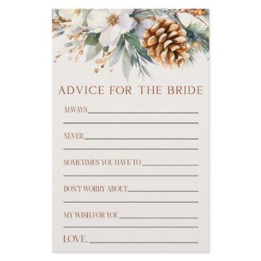 Pine Tree Advice For The Bride  Game Stationery