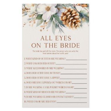 Pine Tree Eyes On The Bride  Game Stationery