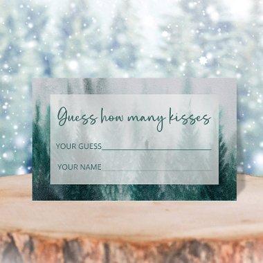 Pine Tree Forest guess how many kisses bridal game Enclosure