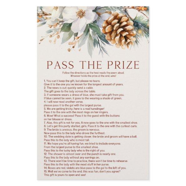 Pine Tree Pass The Prize  Game Stationery