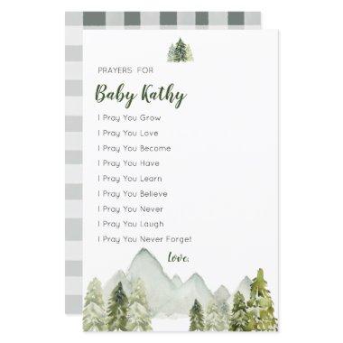 Pine Trees Adventure Baby Shower Prayers for Baby