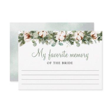 Pine Winter Bridal Shower My Favorite Memory Invitations