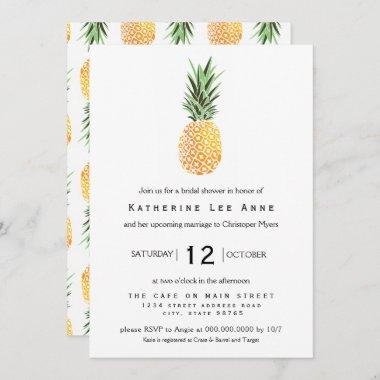 Pineapple Southern Bridal Shower Invitations