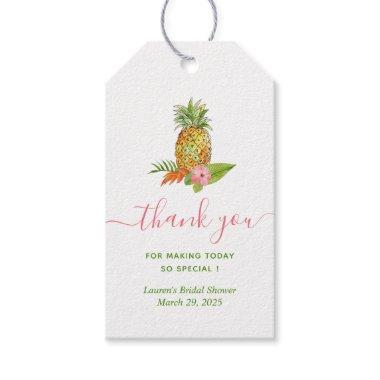 Pineapple Tropical  Thank Gift Tags