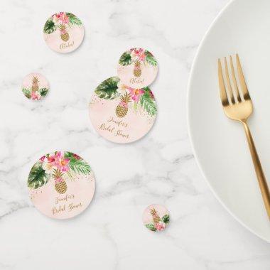 Pineapple Tropical Floral Bridal Shower Confetti