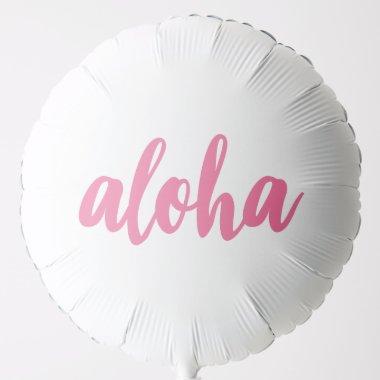 Pink Aloha Balloon