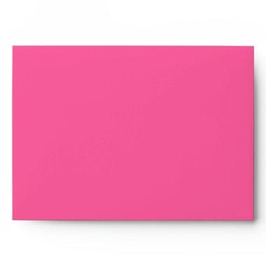 Pink and Black Bridal Shower Invitations Envelope