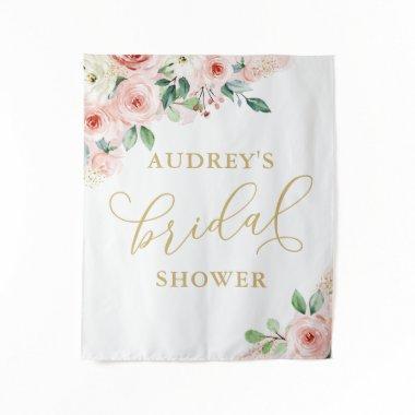 Pink and Gold Floral  Backdrop