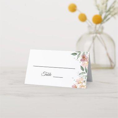 Pink and Mauve Vintage Floral Place  Tent