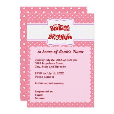 Pink and White Polka Dots Heart