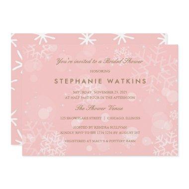 Pink and White Snowflakes