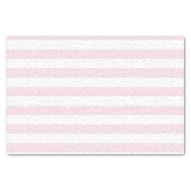 Pink and White Stripes Cute Girly Pattern Tissue Paper