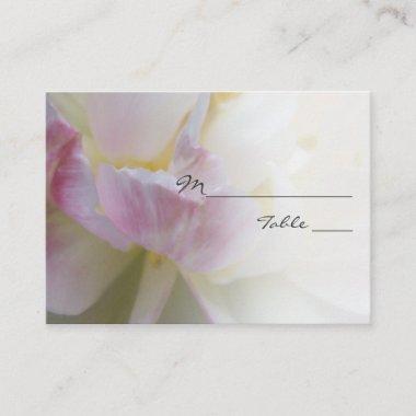Pink and White Tulip Flower Wedding Place Invitations