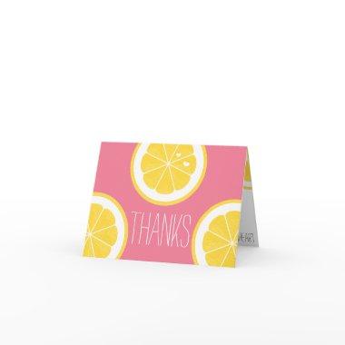 PINK AND YELLOW LEMON HEART SEED THANK YOU