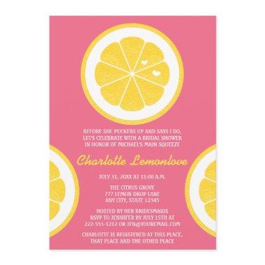 PINK AND YELLOW LEMON THEMED