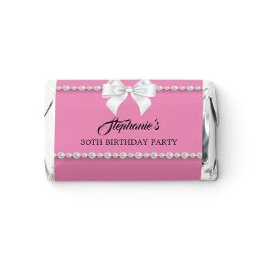 Pink Birthday Bridal Event Elegant Tiffany Hershey's Miniatures