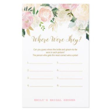Pink Blush and Gold  Game PRINTED