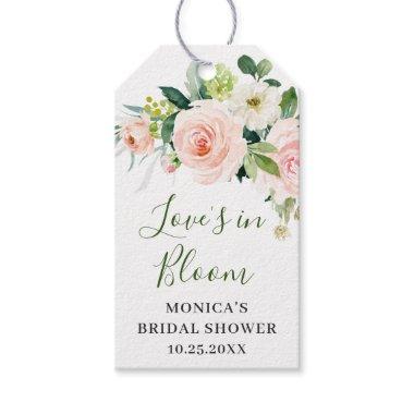 Pink Blush Flowers Greenery Favor Thank You Gift T Gift Tags