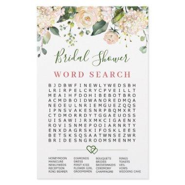 Pink Blush Flowers Word Search  Game