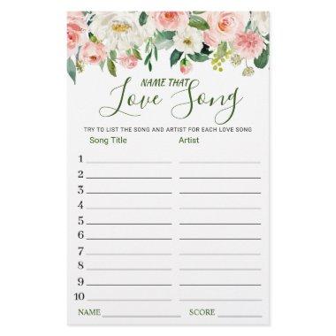 Pink Blush Name that Love Song  Game