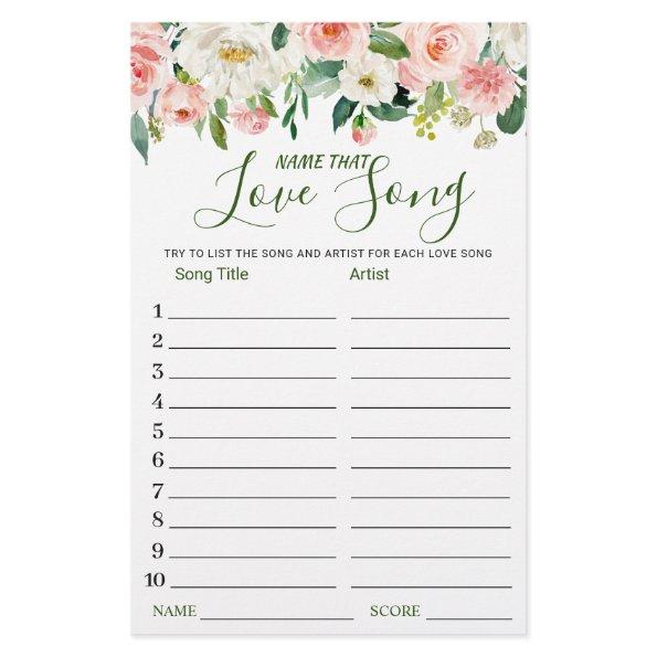 Pink Blush Name that Love Song  Game
