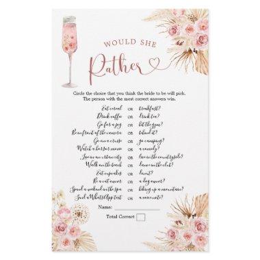 Pink Boho Petals and Prosecco Would She Rather