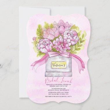 Pink Bouquet Bridal Luncheon Shower Invitations