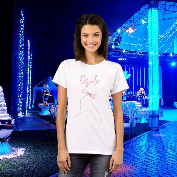 Pink bow Bachelorette Party T-Shirt