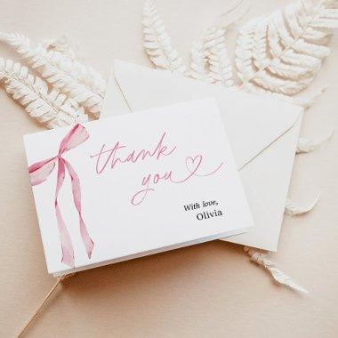 Pink Bow  Thank You