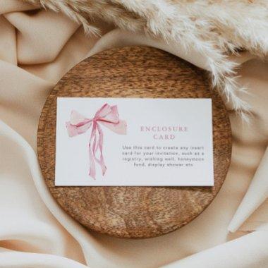 Pink Bow Enclosure  Custom Insert Ribbon Girl