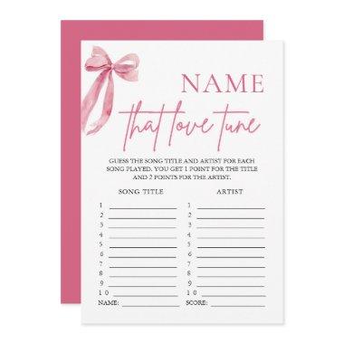 Pink Bow Name That Love Tune  Game