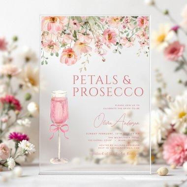 Pink Bow Petals & Prosecco Blush  Acrylic